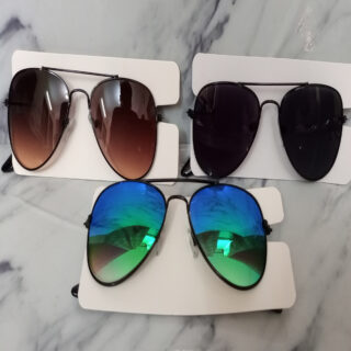 Fancy Style Glasses / Sun Glasses / Party Glasses / Kid Glasses / Classic Police Style Glasses - Random Multi Color Art # SS-G00017-1 PC