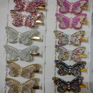 Fancy Colorful Stylish Hair Clips for Girls and Women - Random Multi Color- Art# SS-B-Fly01-FWAH-0001-1Pc