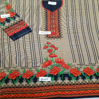 Fancy Printed Lawn Unstitched 3 Piece Suit Best for Girls  & women - Art# SS - FPL - SL8000-29 - UF