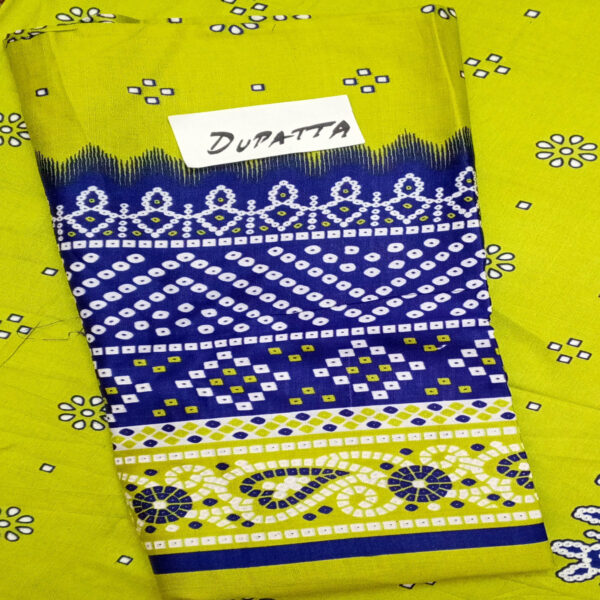 Fancy Printed Lawn Unstitched 3 Piece Suit Best for Girls  & women - Art# SS - FPL - SL8000-15 - UF - Image 5