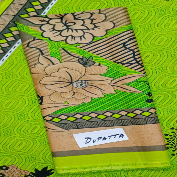Fancy Printed Lawn Unstitched 3 Piece Suit Best for Girls  & women - Art# SS - FPL - SL8000-19 - UF - Image 4