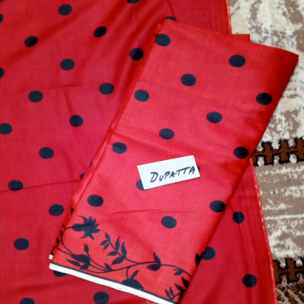 Fancy Printed Lawn Unstitched 3 Piece Suit Best for Girls  & women - Art# SS - FPL - SL8000-36 - UF - Image 5