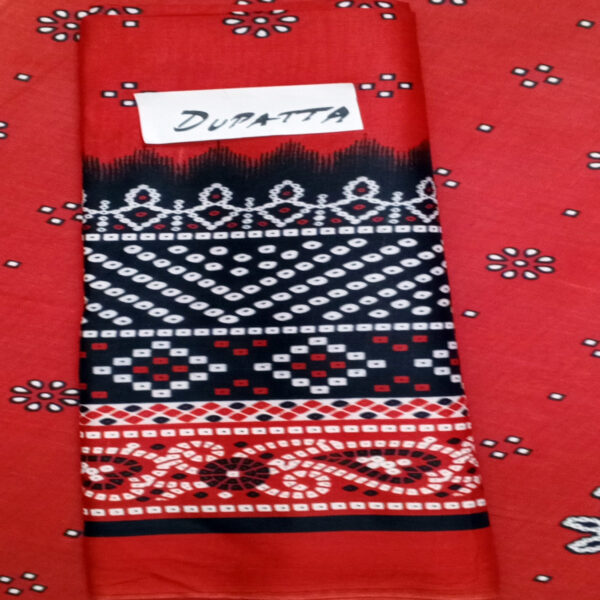 Fancy Printed Lawn Unstitched 3 Piece Suit Best for Girls  & women - Art# SS - FPL - SL8000-17 - UF - Image 5