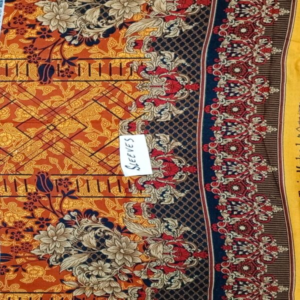 Fancy Printed Lawn Unstitched 3 Piece Suit Best for Girls  & women - Art# SS - FPL - SL8000-33 - UF - Image 5