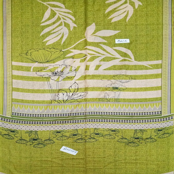 Fancy Printed Lawn Unstitched 3 Piece Suit Best for Girls  & women - Art# SS - FPL - SL8000-01 - UF - Image 3