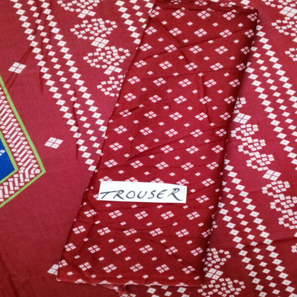 Fancy Printed Lawn Unstitched 3 Piece Suit Best for Girls  & women - Art# SS - FPL - SL8000-09 - UF - Image 4