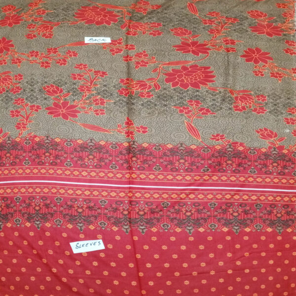 Fancy Printed Lawn Unstitched 3 Piece Suit Best for Girls  & women - Art# SS - FPL - SL8000-03 - UF - Image 3