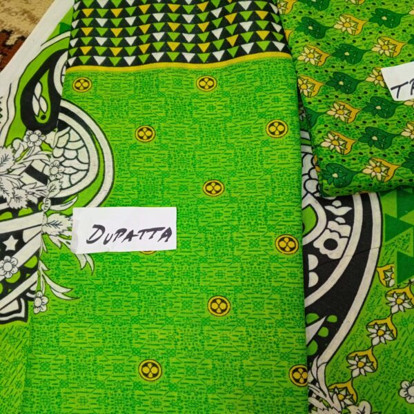 Fancy Printed Lawn Unstitched 3 Piece Suit Best for Girls  & women - Art# SS - FPL - SL8000-23 - UF - Image 6