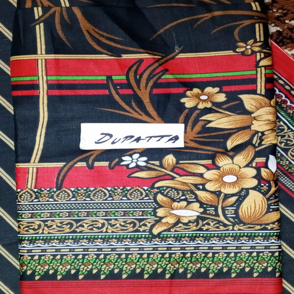 Fancy Printed Lawn Unstitched 3 Piece Suit Best for Girls  & women - Art# SS - FPL - SL8000-28 - UF - Image 6