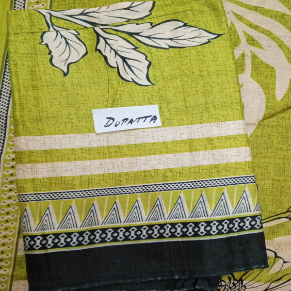 Fancy Printed Lawn Unstitched 3 Piece Suit Best for Girls  & women - Art# SS - FPL - SL8000-01 - UF - Image 4