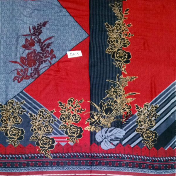 Fancy Printed Lawn Unstitched 3 Piece Suit Best for Girls  & women - Art# SS - FPL - SL8000-05 - UF - Image 3