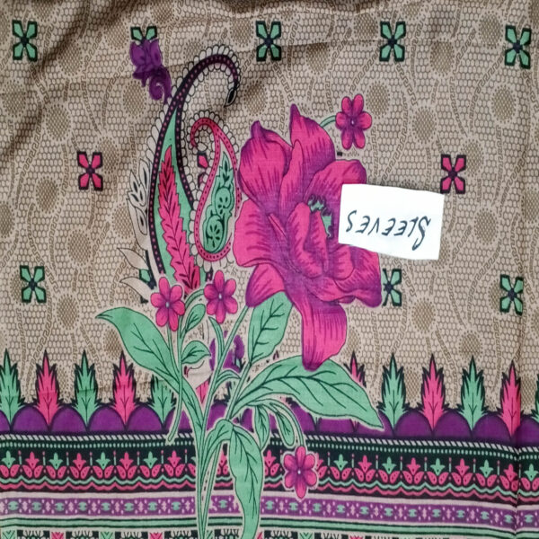 Fancy Printed Lawn Unstitched 3 Piece Suit Best for Girls  & women - Art# SS - FPL - SL8000-41 - UF - Image 4