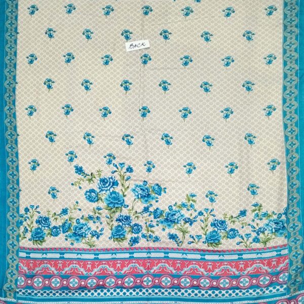Fancy Printed Lawn Unstitched 3 Piece Suit Best for Girls  & women - Art# SS - FPL - SL8000-08 - UF - Image 4