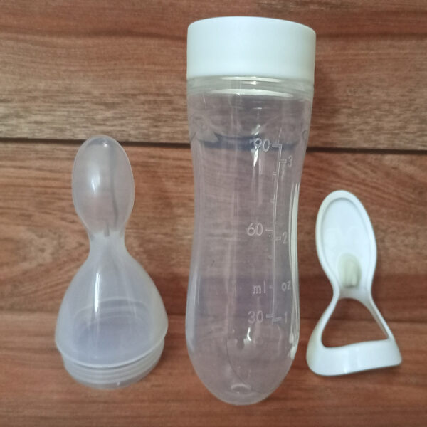Spoon Feeder - Silicon Feeder with Spoon - Random Color - Art# M247-Spoon Feeder-1Pc-0001 - Image 3