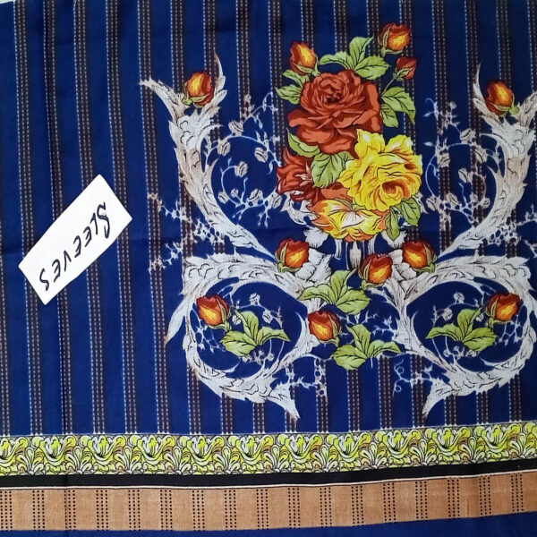 Fancy Printed Lawn Unstitched 3 Piece Suit Best for Girls  & women - Art# SS - FPL - SL8000-39 - UF - Image 4