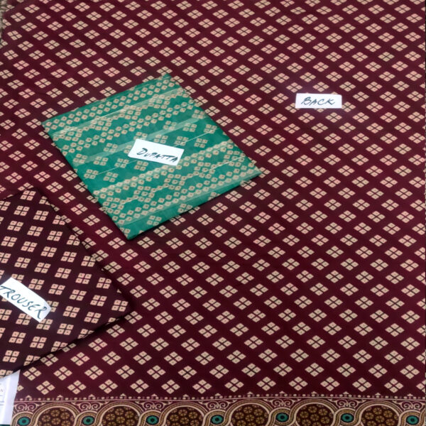Fancy Printed Lawn Unstitched 3 Piece Suit Best for Girls  & women - Art# SS - FPL - LC - SL9000-11 - UF - Image 3