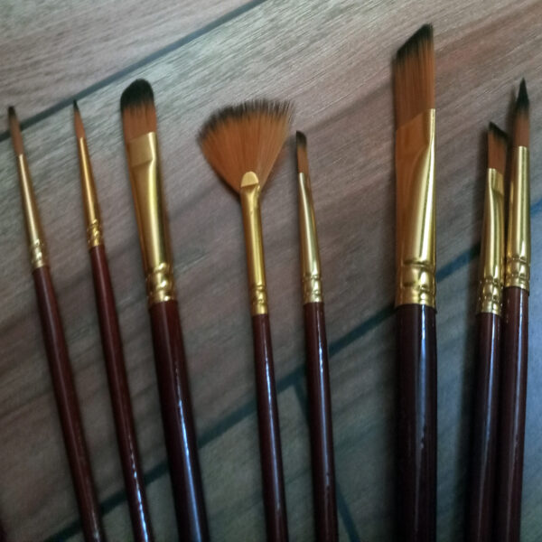 High Quality Nylon Professional Art Multi Shape Brush Set - Image 8