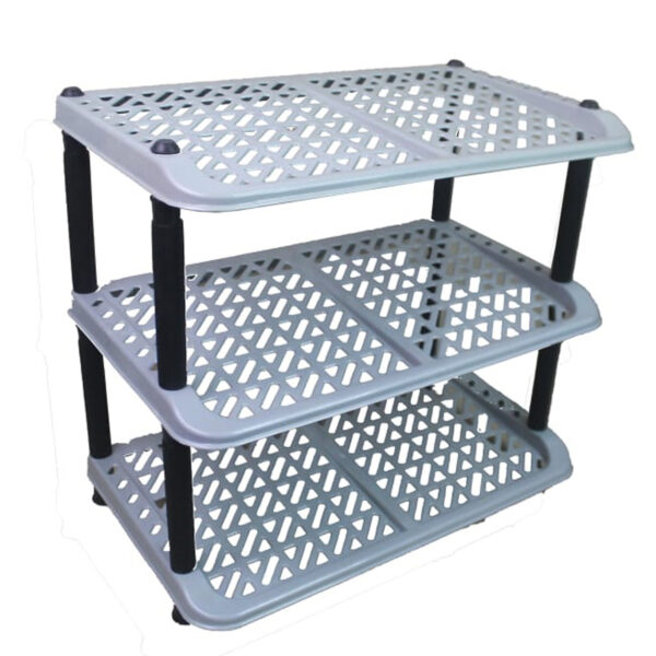 Super Deluxe 3 Layer Shoe Rack Art # SS-SD3LSR01 Multicolor - Image 4