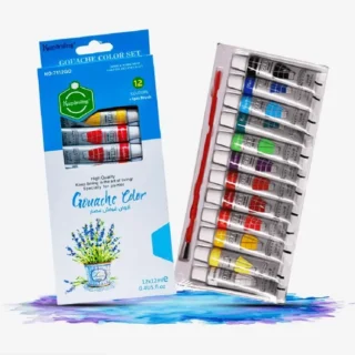 Keep Smiling Pack of 12 Gouache Color Tube Set - Multicolor - Size 12ml tube -Art# SS-KS-Gouache Color-St-AIP-005