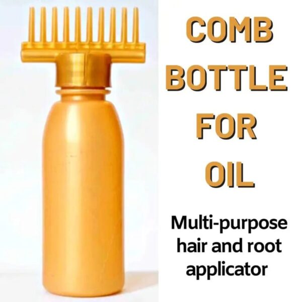Hair Oil Bottle With Comb Art # OFA-Oil Bottle-1 Pc-0001
