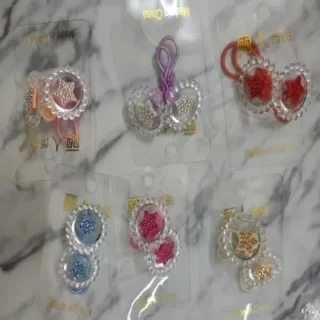 Fancy Stylish Elastic Pony for Girls and Women - Random Multi Color- Art# SS-Star-Pony-FWAH-0001-1Pc