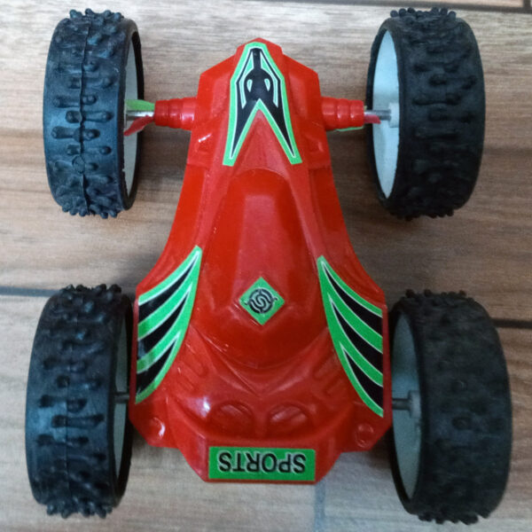 Push and Go Friction Powered 360 Rotating Double Sided Flip 4 Wheel Stunt Car Toy For Kids Boys Girls 360 Rotate Side Toys - Random Multicolor - Art# SS-DS Vehicle (M) - 0001- 1 Pc