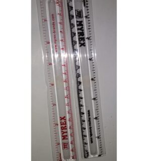 Imported 8 Inch Transparent Ruler Art# 424