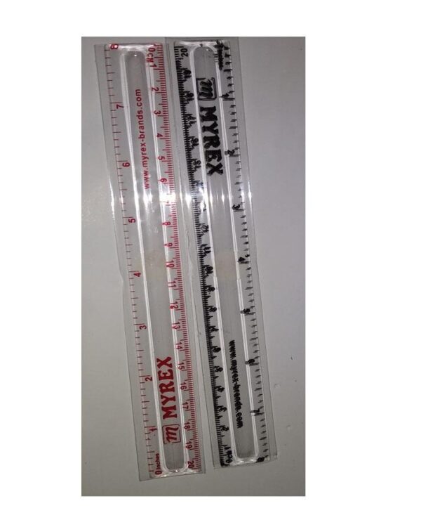 Imported 8 Inch Transparent Ruler Art# 424