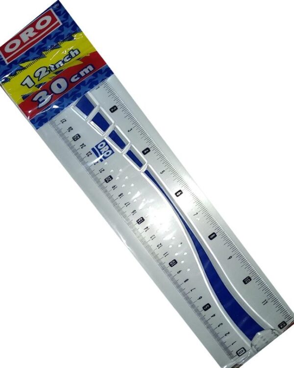ORO 12 Inch Plastic Ruler Scale Art # 421