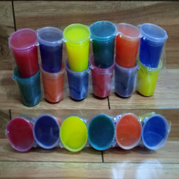 Jelly Clay Multicolor Art # SS-AFC 01 (12 Pcs/ 1 Pkt) - Image 2
