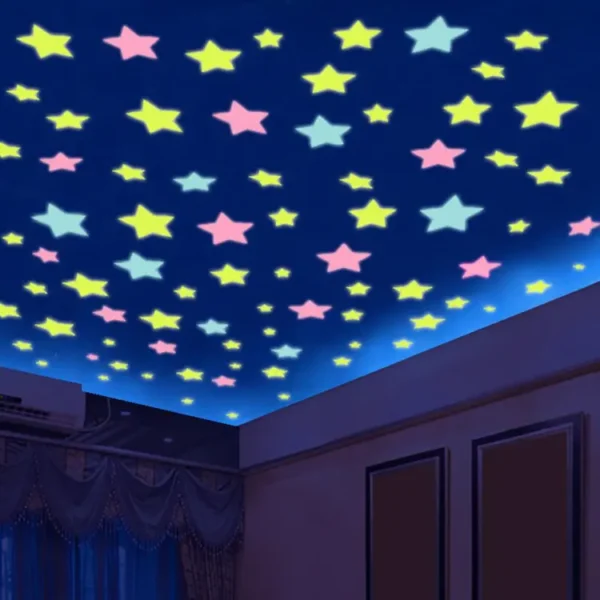 3D Luminous Star Wall Stickers - Image 3