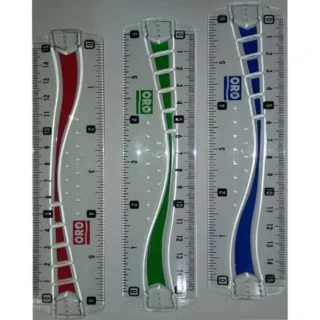 ORO 6 Inch Plastic Ruler Scale Art # 221
