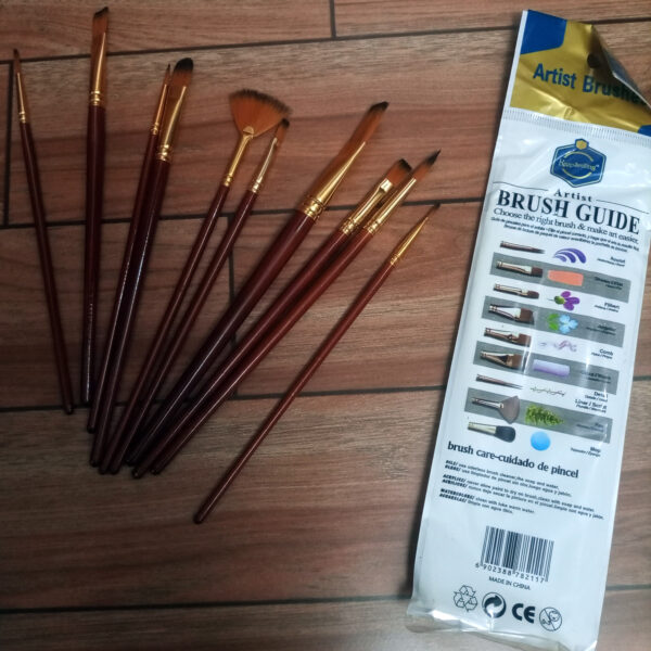 High Quality Nylon Professional Art Multi Shape Brush Set - Image 7