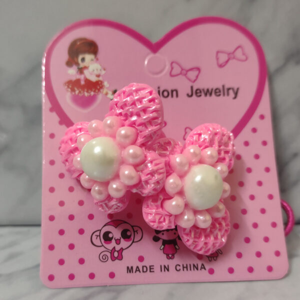 Fancy Stylish Elastic Pony for Girls and Women - Random Multi Color- Art# SS-Flower-Pony-FGAH-0003-1Pc - Image 4