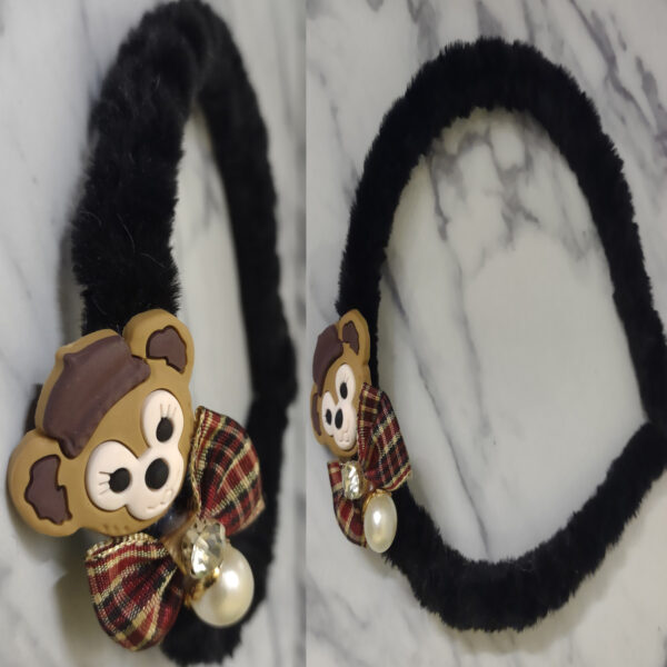Fancy Stylish Soft Velvet Hair Band for Girls and Women  - Random Multi Color- Art# SS-HB-Velvet-FGAH-06-1Pc - Image 3