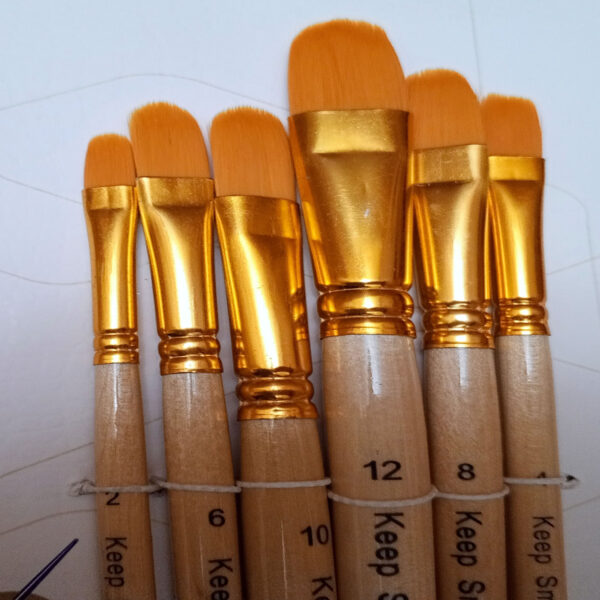 Professional Art Filbert Brush Set - Image 7