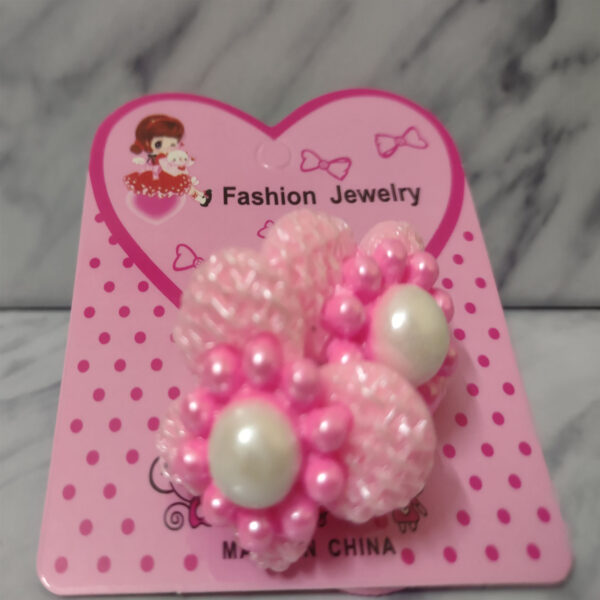 Fancy Stylish Elastic Pony for Girls and Women - Random Multi Color- Art# SS-Flower-Pony-FGAH-0003-1Pc - Image 2
