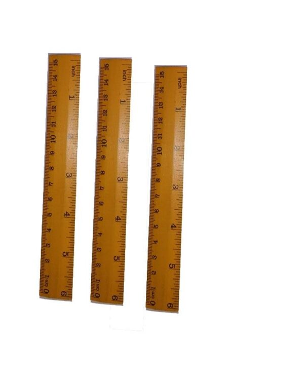 6 Inch Wood Ruler