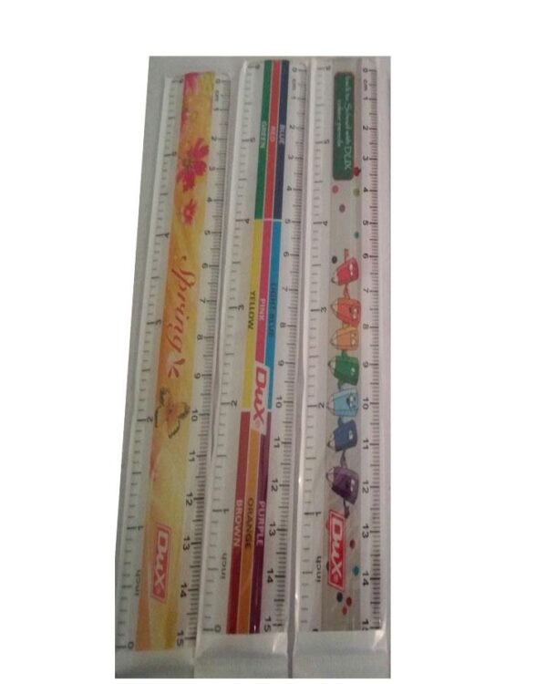Dux 6 Inch Plastic Ruler Art # 202
