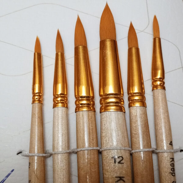 Professional Art Round Brush Set - Image 3