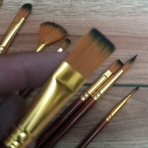 High Quality Nylon Professional Art Multi Shape Brush Set - Image 5