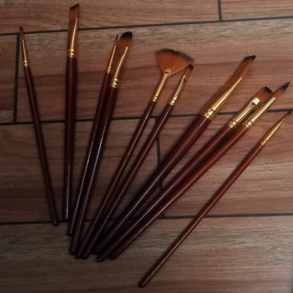 High Quality Nylon Professional Art Multi Shape Brush Set - Image 4