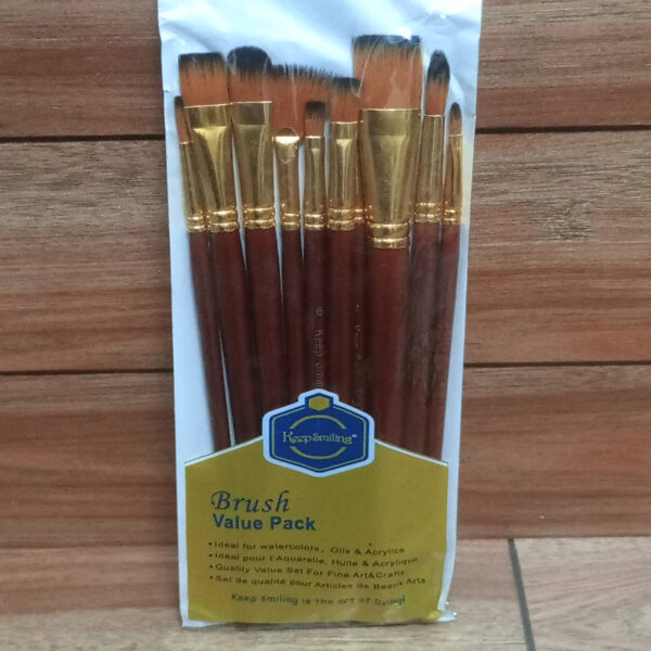 High Quality Nylon Professional Art Multi Shape Brush Set - Image 3
