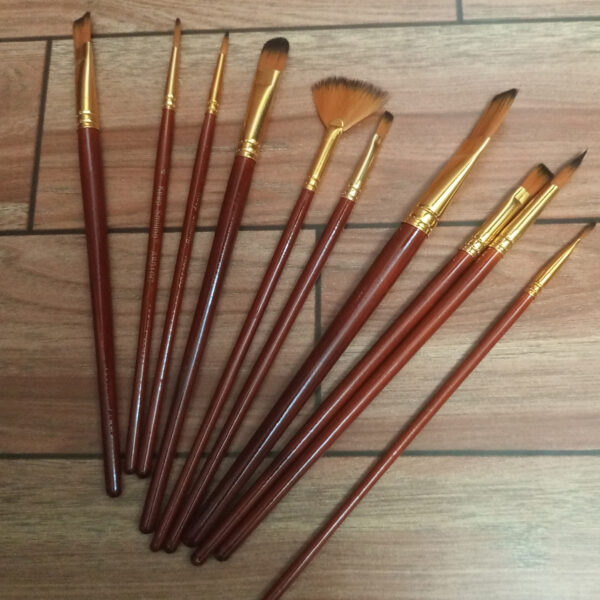 High Quality Nylon Professional Art Multi Shape Brush Set - Image 2
