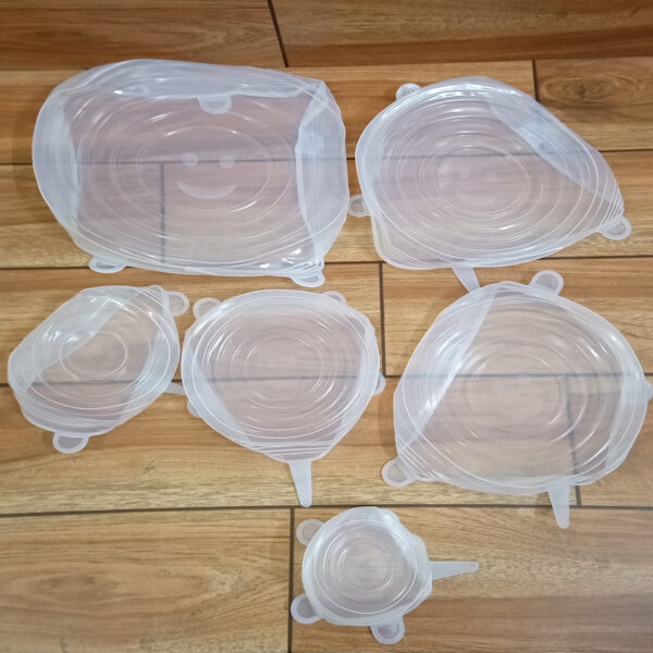 6 Pcs Set of Silicone lids Art # M247-SL01 - Image 2